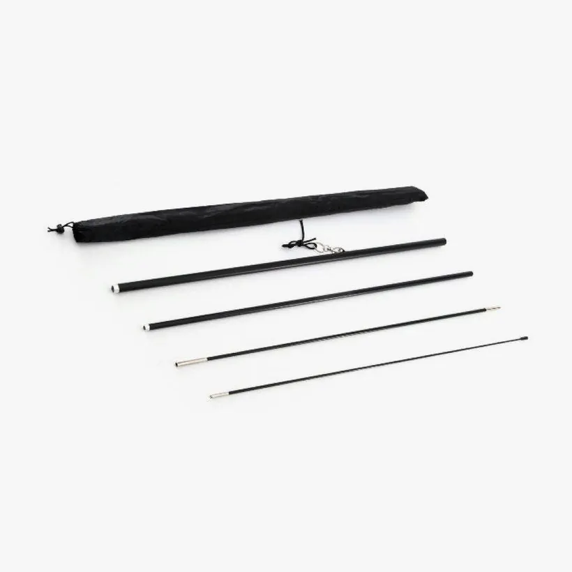 Four piece pole set