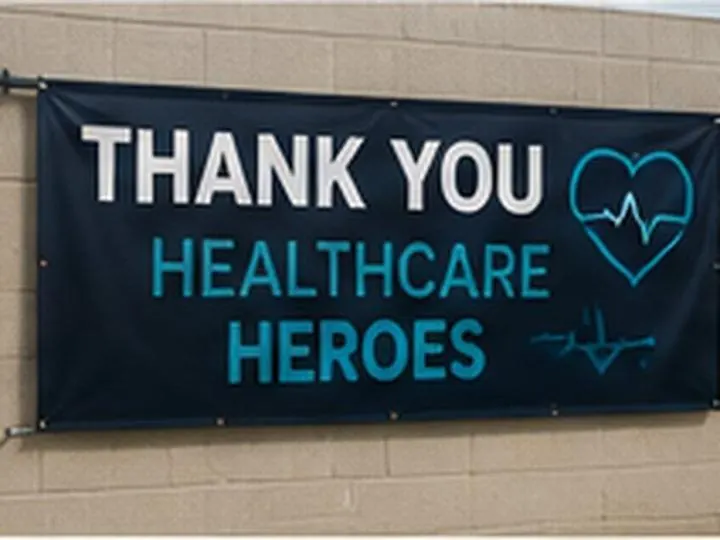 Community appreciation banner &mdash; Vinyl Banners design example