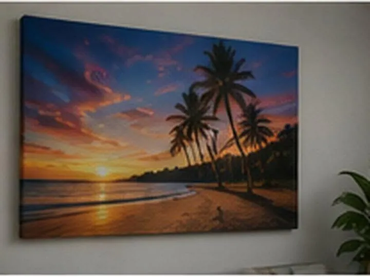 Beach sunset &mdash; Canvas Prints design example