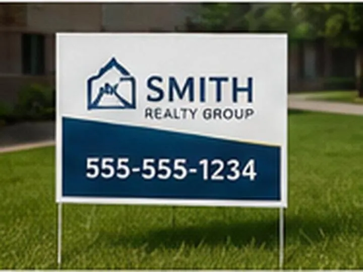 Real estate agent sign &mdash; Yard Signs design example