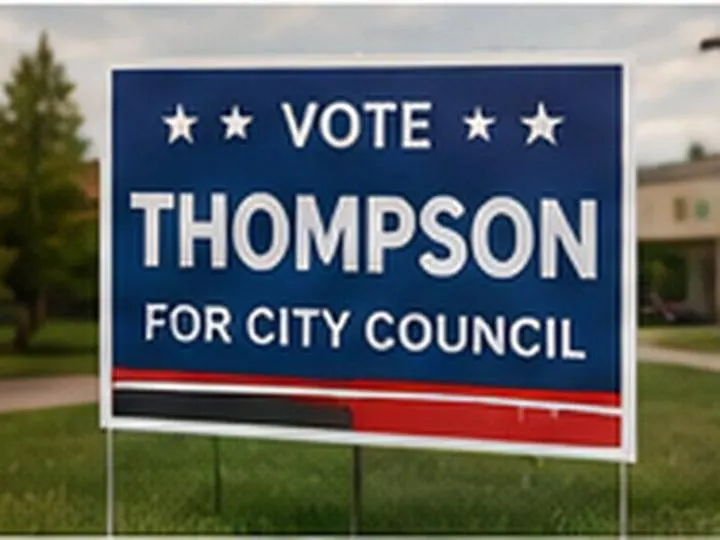 Political campaign sign &mdash; Yard Signs design example