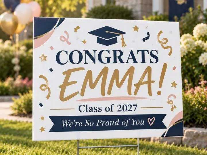 Graduation yard sign &mdash; Yard Signs design example