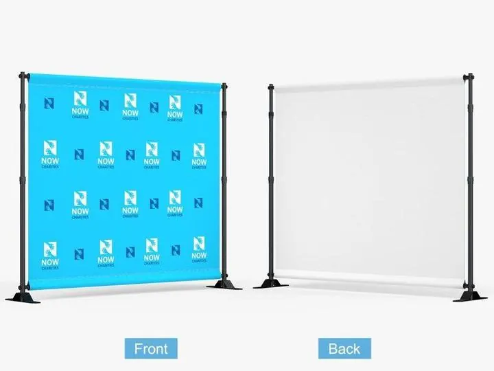 Fabric and hem detail &mdash; Step and Repeat Backdrops design example