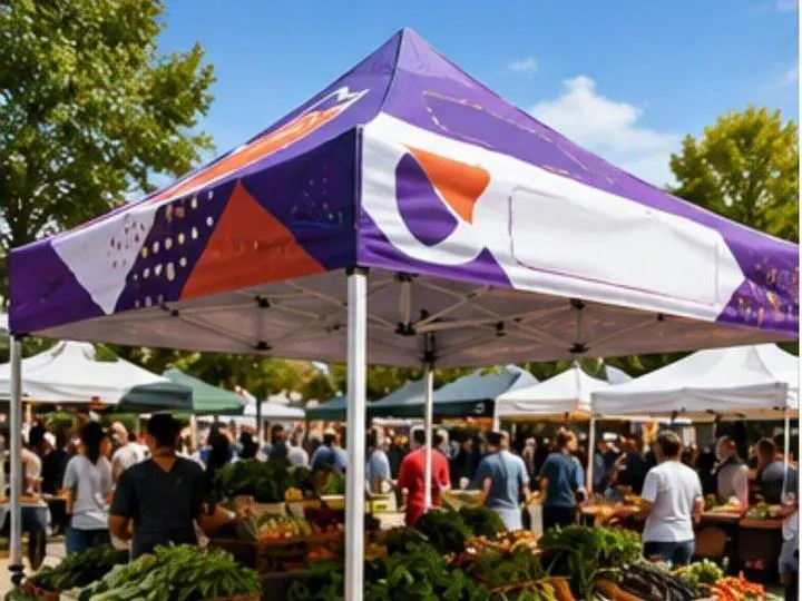 Farmers market booth &mdash; Event Tents design example