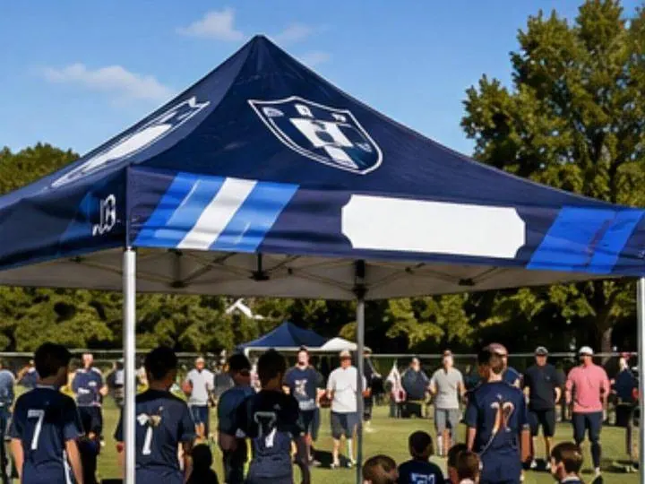 Sports team sideline &mdash; Event Tents design example