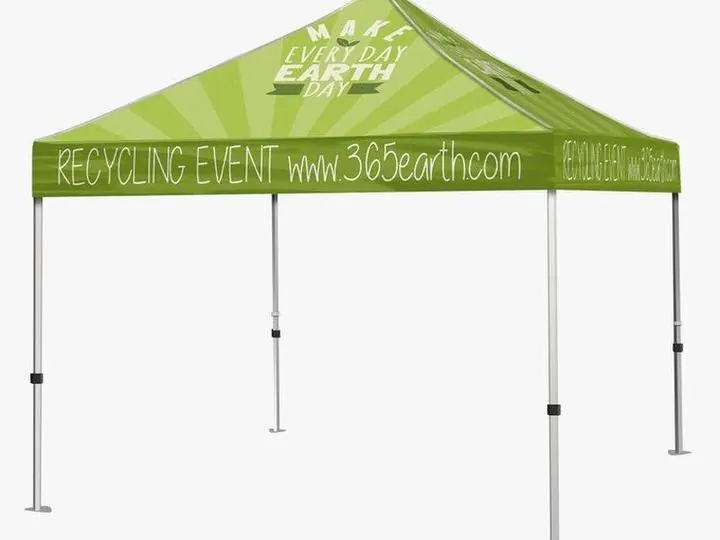 Full canopy print detail &mdash; Event Tents design example