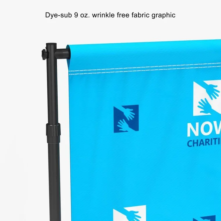 Pole pocket and fabric detail